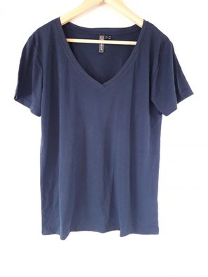 Rainbow Kurzarm-Shirt mit V-Ausschnitt, dunkelblau, Gr. 36/38