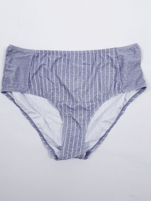 bpc bonprix Bikinihose, grau/weiß Gr. 42