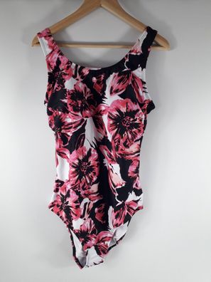 bpc selection Badeanzug mit integr. Softcups, pink/ schwarz/ weiß/ rosa Gr. 40