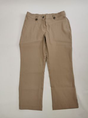 bpc bonprix 3/4-Bengalin-Hose figurformend, taupe, Gr. 38