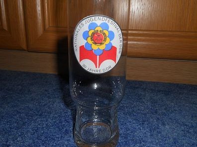 Trink -bzw. Wappenglas-Nationales Jugendfestival der DDR -30 Jahre DDR