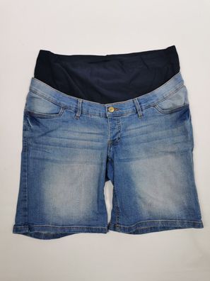 bpc bonprix Jeans-Umstandsshorts, Slim Fit, mittelblau, Gr. 46
