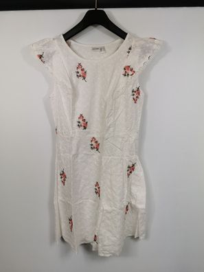 Bodyflirt Kleid mit Stickerei und Spitze, wollweiss, Gr. 38
