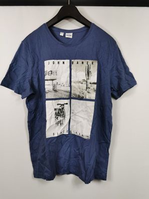 John Baner T-Shirt mit Druck, indigo, Gr. 48/50