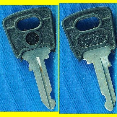Silca NE17P mit Kunststoffkopf - KFZ Schlüsselrohling mit Lagerspuren !