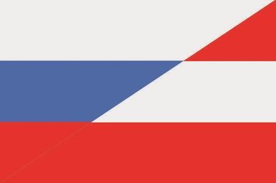 Fahne Flagge Russland-Österreich Premiumqualität