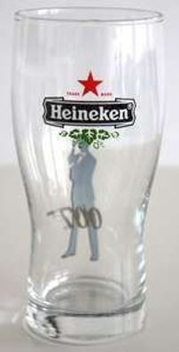Heineken Bierglas "James Bond" Edition 0,25lt., Biergläser, Glas, Biergarten, Bier