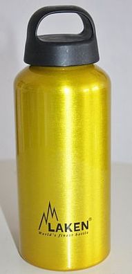 Laken Trinkflasche 0,6 l gelb Sportflasche Fahrradflasche Flasche Getränkflasche