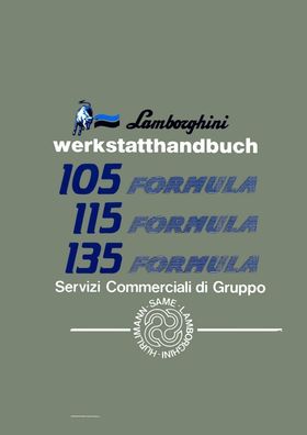 Werkstatthandbuch Hürlimann 4105 / 6115 / 6135 Baugleich mit Formula 105 115 135