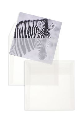 100 Transparente Briefumschläge 170x170 mm mit Haftklebung