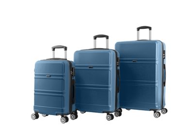 Schneiders ABS Reisekofferset blau 3tlg. Kofferset Größe S, M, L