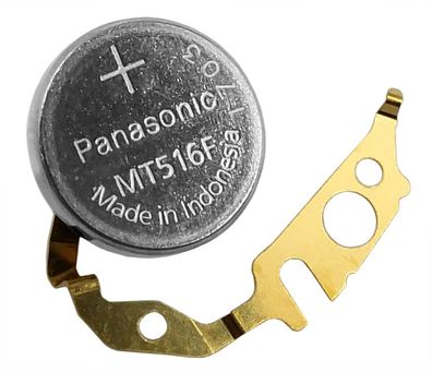 Panasonic Akku 3027-3MZ Knopfzelle Batterie mit Fähnchen Kondensator