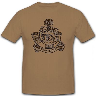 RLI Rhodesian Light Infantry Wappen Abzeichen Emblem Rhodesische - T Shirt #5768