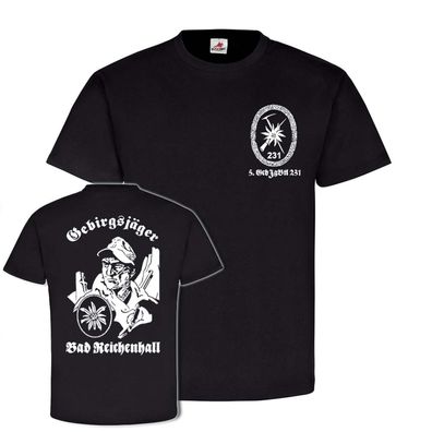 5 GebJgBtl 231 Gebirgsjäger Reichenhall Gebirgsjägerbataillon T Shirt #25009