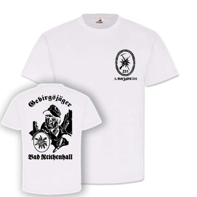 5 GebJgBtl 231 Gebirgsjäger Reichenhall Gebirgsjägerbataillon T Shirt#25010