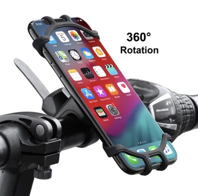 360°Handyhalterung Fahrrad Universal Handyhalter Smartphone Motorrad Scooter