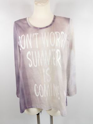 Tamaris Langarmshirt "Don't worry Summer is coming"" - Gr. 36