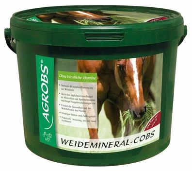 Agrobs Weidemineral Cobs 10 kg - Mineralfutter Pferd getreidefrei melassefrei