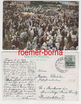81804 Ak Tanger Gran soko mit Stempel Deutsche Post in Marokko Tanger 1910