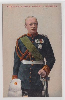 89958 Ak König Friedrich August von Sachsen 1913