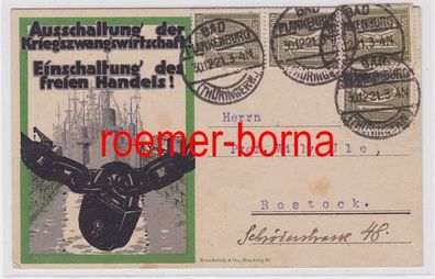 74045 Propaganda Postkarte Ausschaltung der Kriegszwangswirtschaft! 1921