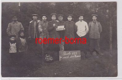 84204 Foto Ak Karabinier Parole nach der Heimat um 1915