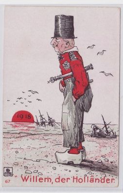 98400 Humor Ak 'Willem, der Holländer' 1918