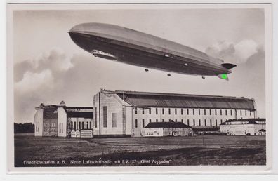 65109 Foto Ak Friedrichshafen am Bodensee Luftschiffbau mit Graf Zeppelin um1935