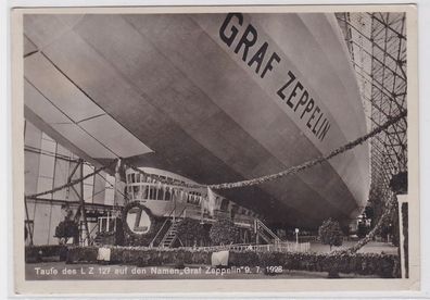 75904 Ak Taufe des LZ 127 auf den Namen 'Graf Zeppelin' 9.7.1928