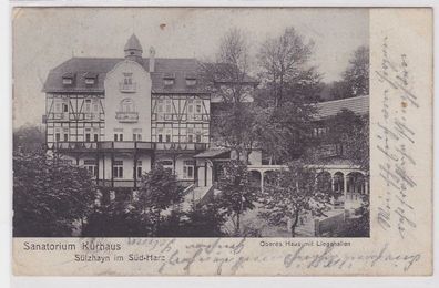 44776 Ak Sanatorium Kurhaus Sülzhayn im Süd-Harz 1907