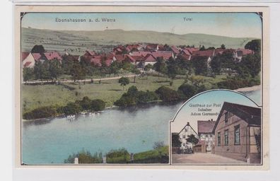 69486 Mehrbild Ak Ebenhausen an der Werra Total, Gasthaus zur Post um 1910