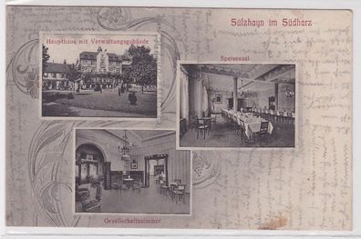 70672 Mehrbild Ak Sülzhayn im Süd-Harz Kurhaus um 1910