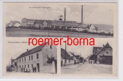 81781 Mehrbild Ak Heygendorf Gewerkschaft Thüringen, Restauration, Dorfstr. 1917