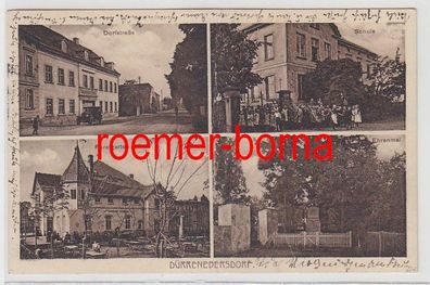 82415 Mehrbild Ak Dürrenebersdorf Forstgarten, Schule, Ehrenmal 1927
