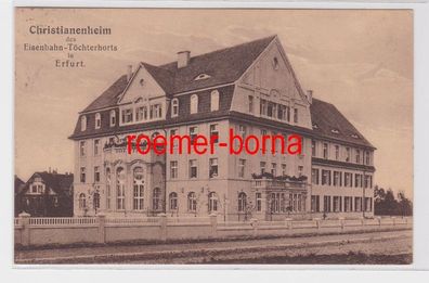 83305 Ak Christianenheim des Eisenbahn Töchterhorts in Erfurt 1924
