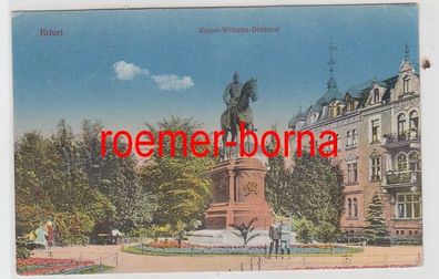 83515 Ak Erfurt Kaiser-Wilhelm-Denkmal 1918