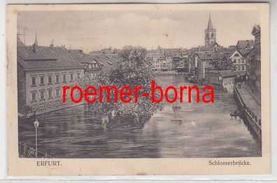 83518 Ak Erfurt Schlosserbrücke um 1900