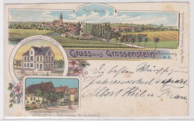 88563 Kleeblatt Ak Lithographie Kurort Sülzhayn am Südharz 1907