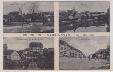 89647 Mehrbild Ak Gerstungen Forstmeisterei Mühlgasse, usw. um 1920