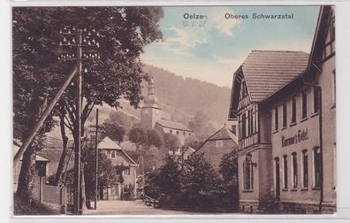 90517 Ak Oelze oberes Schwarzatal Kammers Hotel um 1910