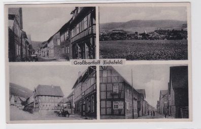 93157 Mehrbild Ak Großbartloff (Eichsfeld) Ortsansichten um 1930