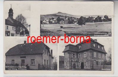 35707 Mehrbild Ak Schlammersdorf Kolonialwarenhandlung u.a. um 1940