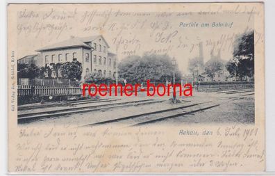 73356 Ak Rehau Parthie am Bahnhof 1901