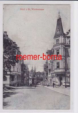 82095 Ak Hof i.B. Wörthstrasse 1913