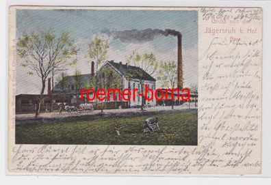 82503 Ak Gruß von der Jägersruh bei Hof in Bayern 1899