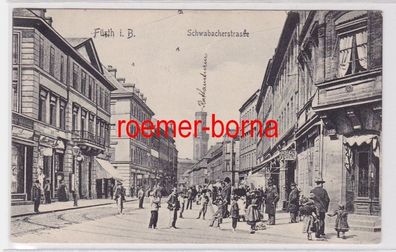 83885 Ak Fürth i.B. Schwabacherstrasse 1908