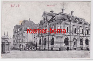 84103 Ak Hof i.B. Reichsbank um 1930