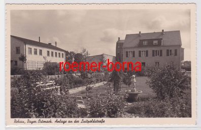 84244 Foto Ak Rehau Bayr. Ostmark Anlage an der Luitpoldstraße um 1940