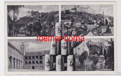84356 Mehrbild Ak Kulmbach mit Bierkrügen 1954