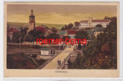 84373 Ak Oberkotzau Blick über die Bahnlinie 1925